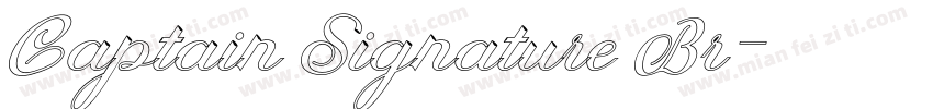Captain Signature Br字体转换
